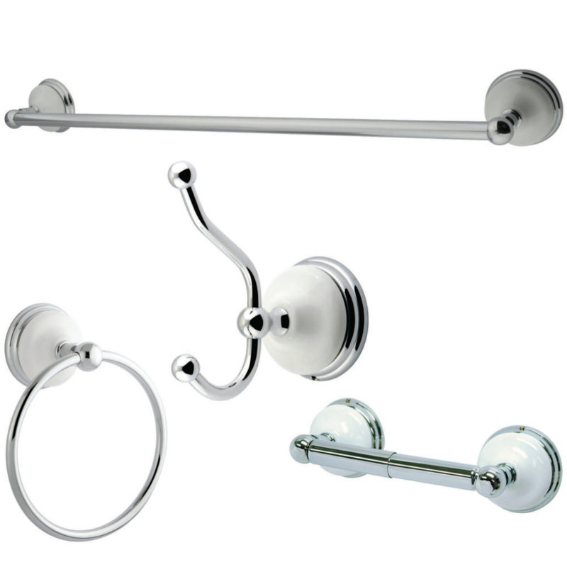Kingston Brass Victorian 4 Piece Bathroom Hardware Set & Reviews Wayfair